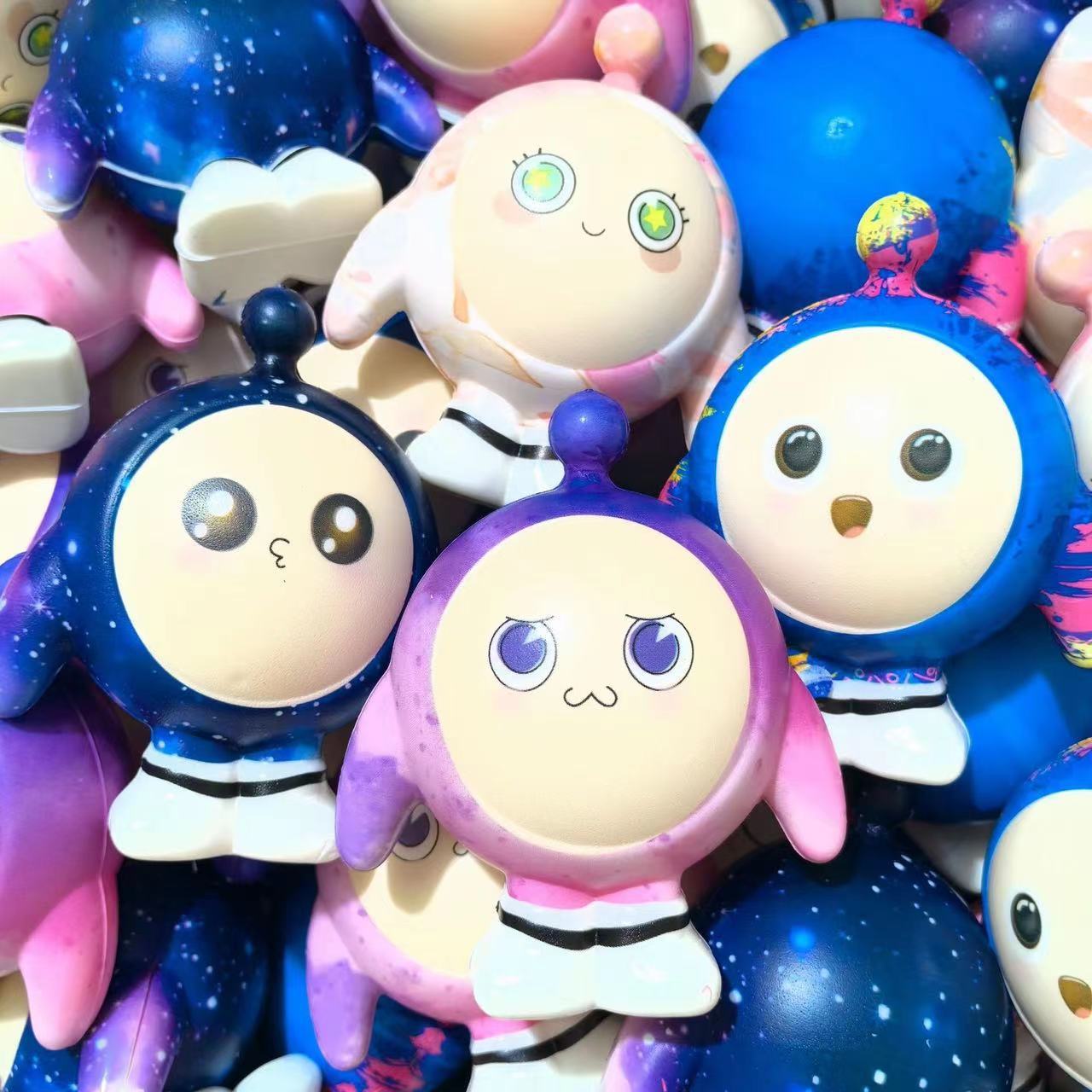 Estrellas de gran tamaño huevo fiesta de rebote lento pellizco juguetes de compresión muñeca artefacto a mano supermercado de decoración