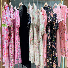 喜黛姿夏季真丝连衣裙品牌折扣女装直播实体店撤柜货源走份清仓