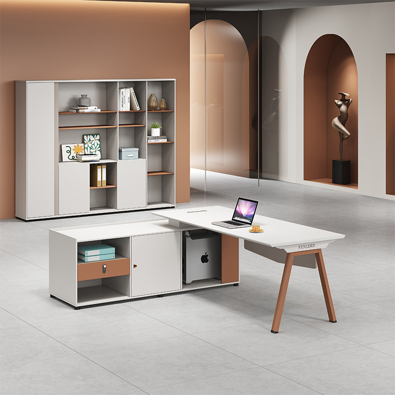 Office Desk Simple and Modern Executive Desk Manager Office Desk High-end Fashion Boss Desk Office Desk and Chair Set