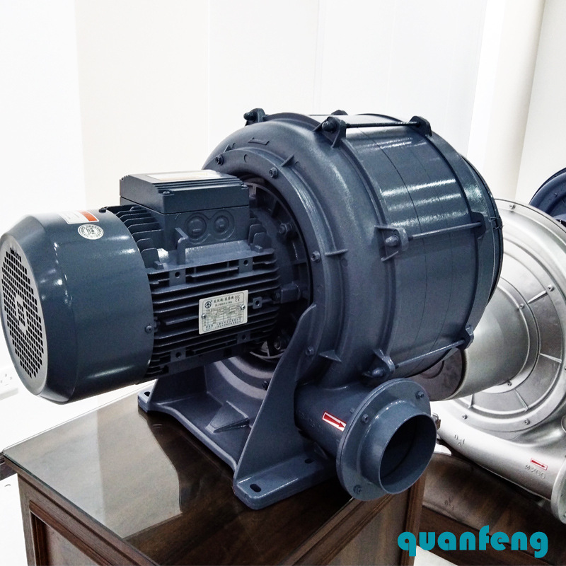 5.5KW透浦式HTB125-704中压鼓风机大风量吹风助燃设备用风机