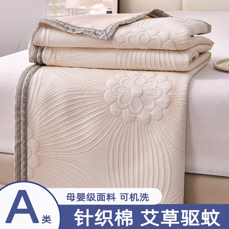Edredón de verano jacquard de algodón de punto Edredón de aire acondicionado lavable de verano Edredón fresco de verano para estudiantes solteros edredón fino núcleo