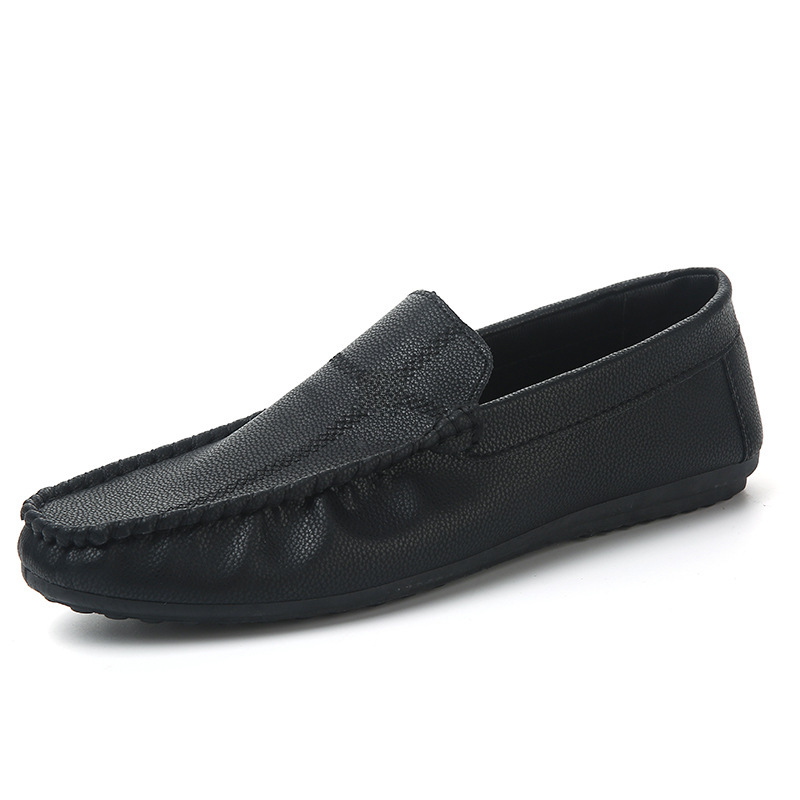 Men's bean shoes soft soft soles youth everything with lazy shoes loafers_voghion.com