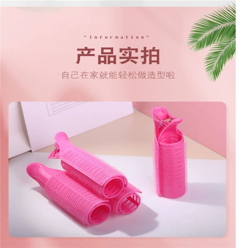 Curly bangs, self-adhesive plastic hairgrip, adds volume