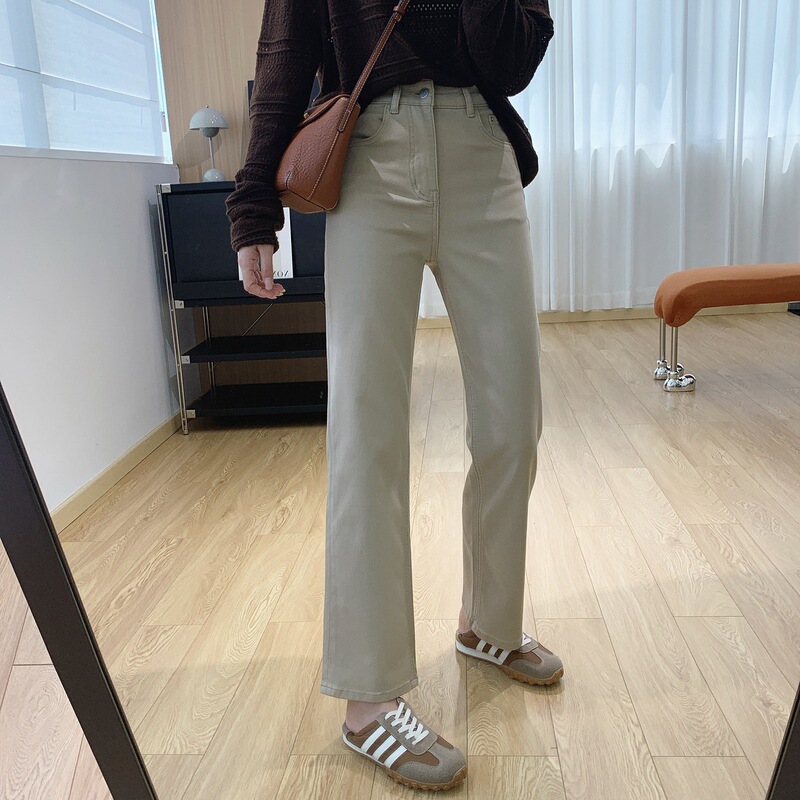 The perfect pants for commuting! High-waisted, slimming, and stylish straight-leg jeans for women, autumn 2026 new collection, H091015 The perfect pants for commuting! High-waisted, slimming, and stylish straight-leg jeans for women, autumn 2026 new collection, H091015