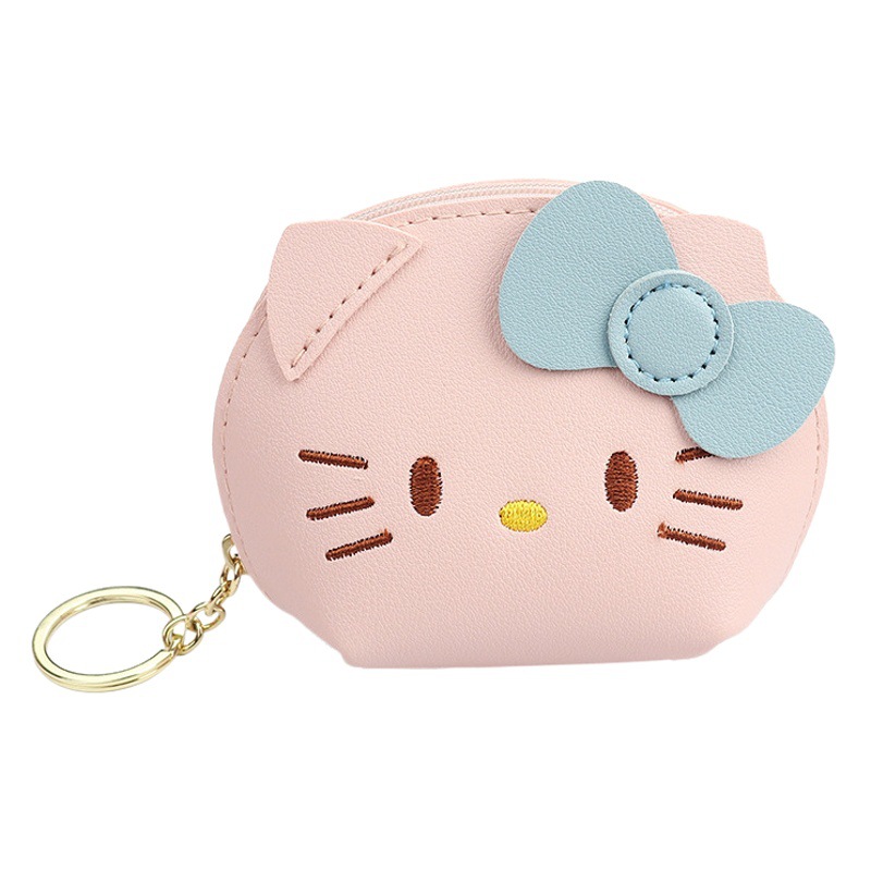 Chica corazón dibujos animados creativo cambio bolsa red rojo Yugui perro simple portátil multi-funcional estudiante almacenamiento pequeña cartera