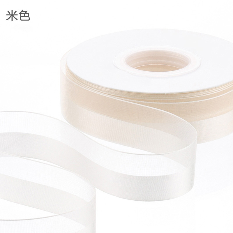 Huaxi medio satén medio satén de seda cinta floral empaque diy regalo cinta floral material de envoltura floral