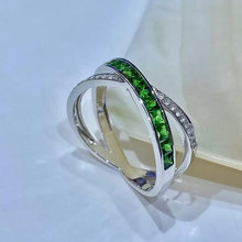 �K��PT950��ָ����� �Ƕ����������ʯɳ���R�Gɫ��ʯ��ָŮ��