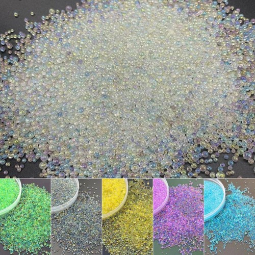 Symphony bubble beads mixed wave beads nail art diy jewelry accessories non-porous glass beads micro beads bubble beads