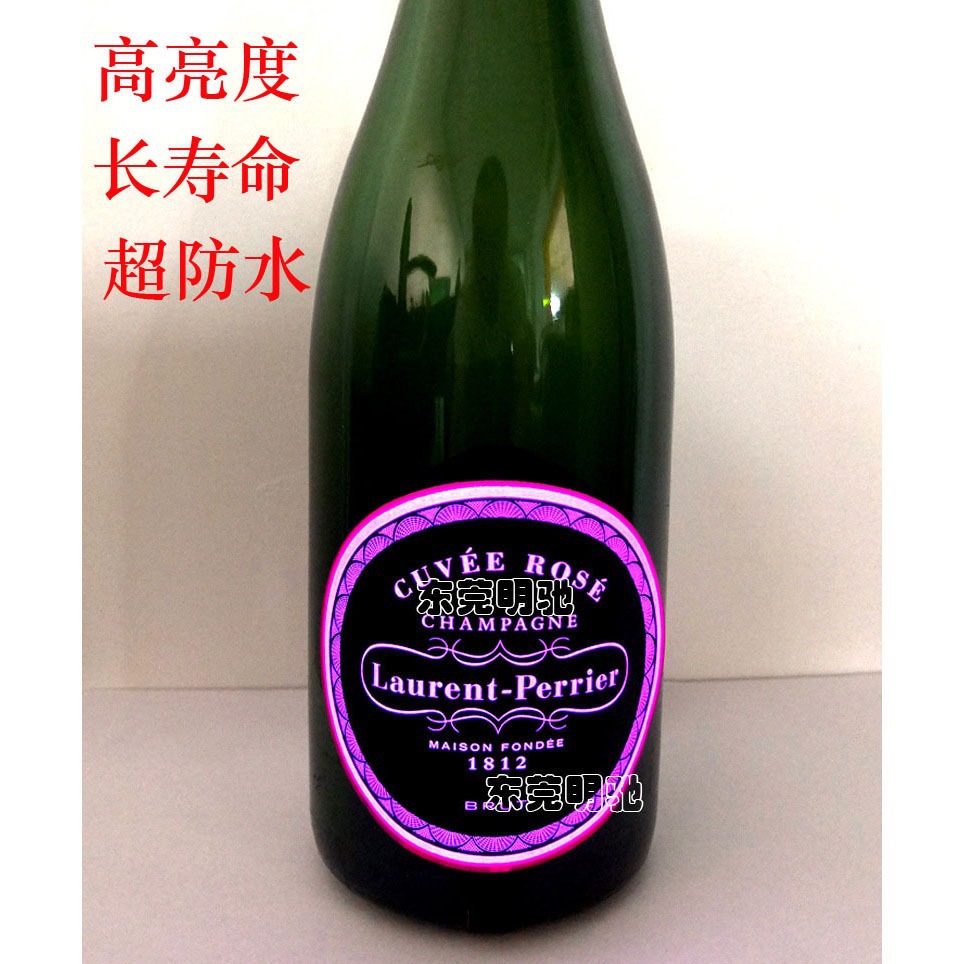 EL发光标签 EL冷光酒标 LED发光酒标 发光酒瓶贴 酒瓶发光标签