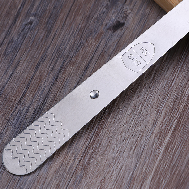 Wonton relleno agitación cuchara plana herramientas de cocina fábrica al por mayor 304 Acero inoxidable dumpling cuchara de relleno