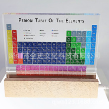 3D彩色元素周期表化学元素周期彩印版桌面摆件打印教学週期表文创