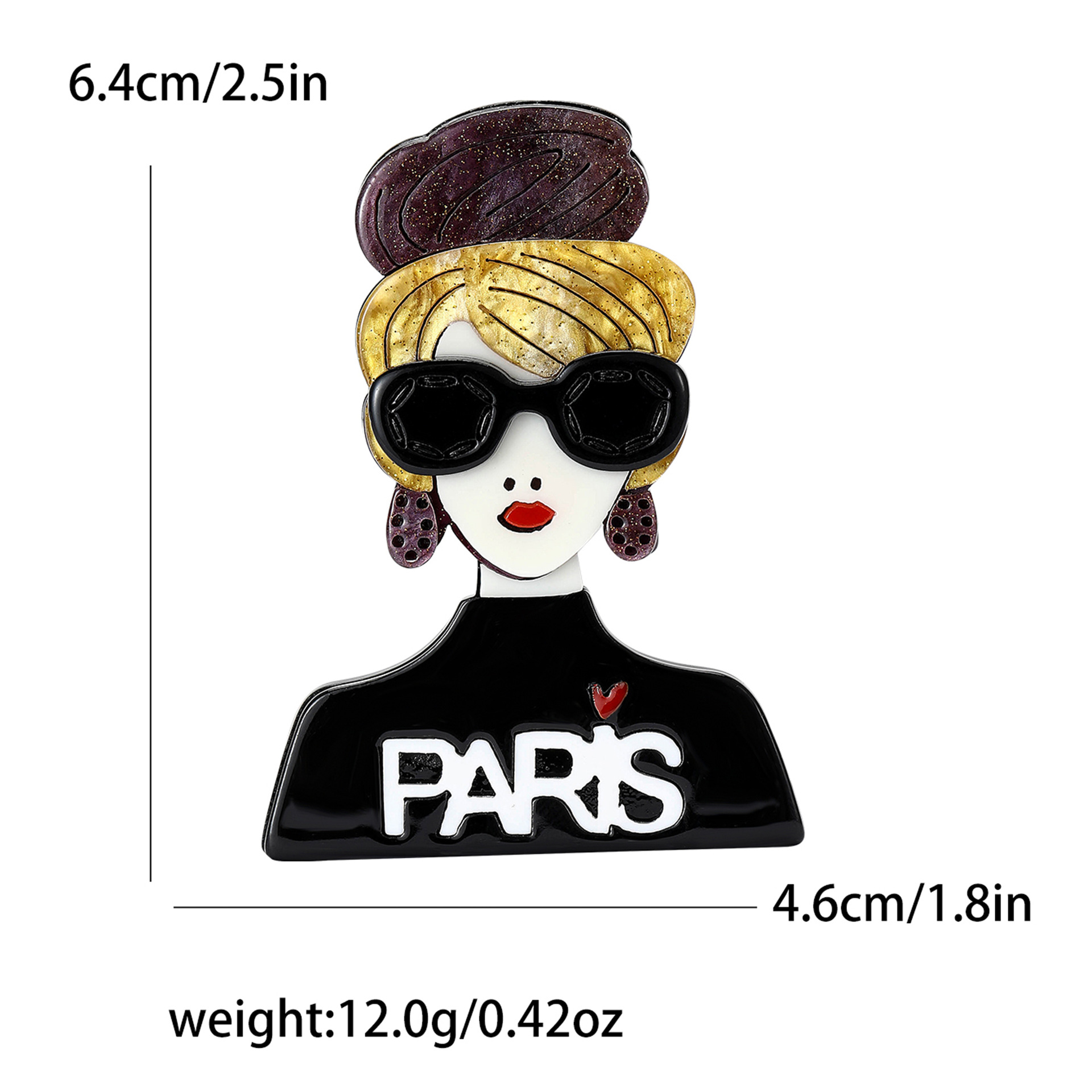 Brooches Classification Cartoon Style Pin Cartoon Character Arylic Enamel Women's Brooches