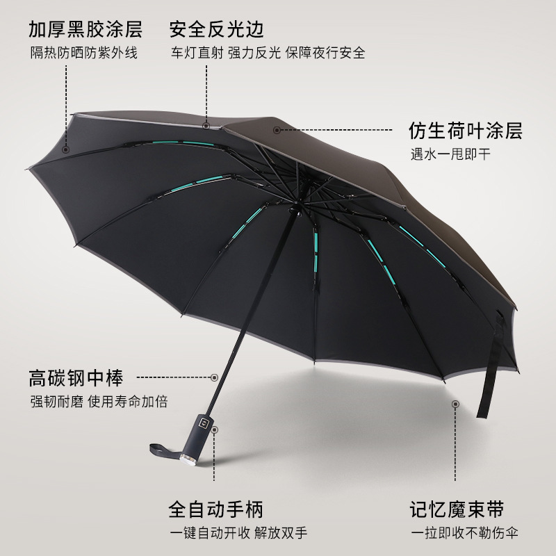 女性用全自動傘、晴雨兼用、逆向き拡大、厚みのある学生用日よけ、UVカット、ダブル傘卸売|undefined