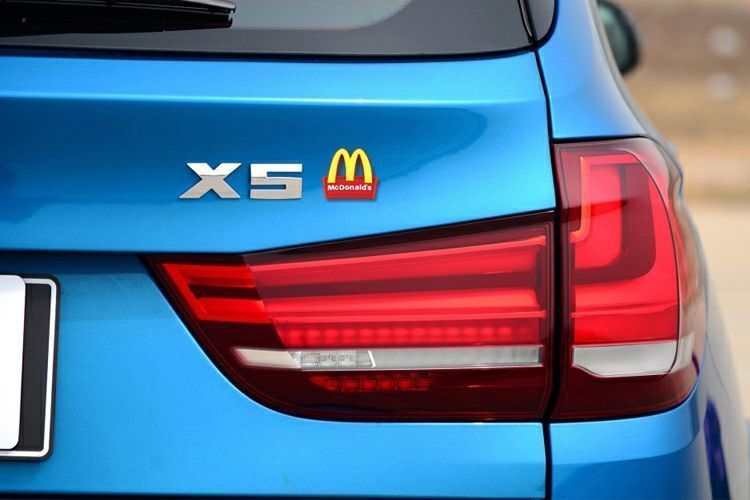 Suitable for BMW M and McDonald's car stickers, new 135 series X1, X3, X5, and X6 models, specifically designed for rear emblems, offering a personalized modification