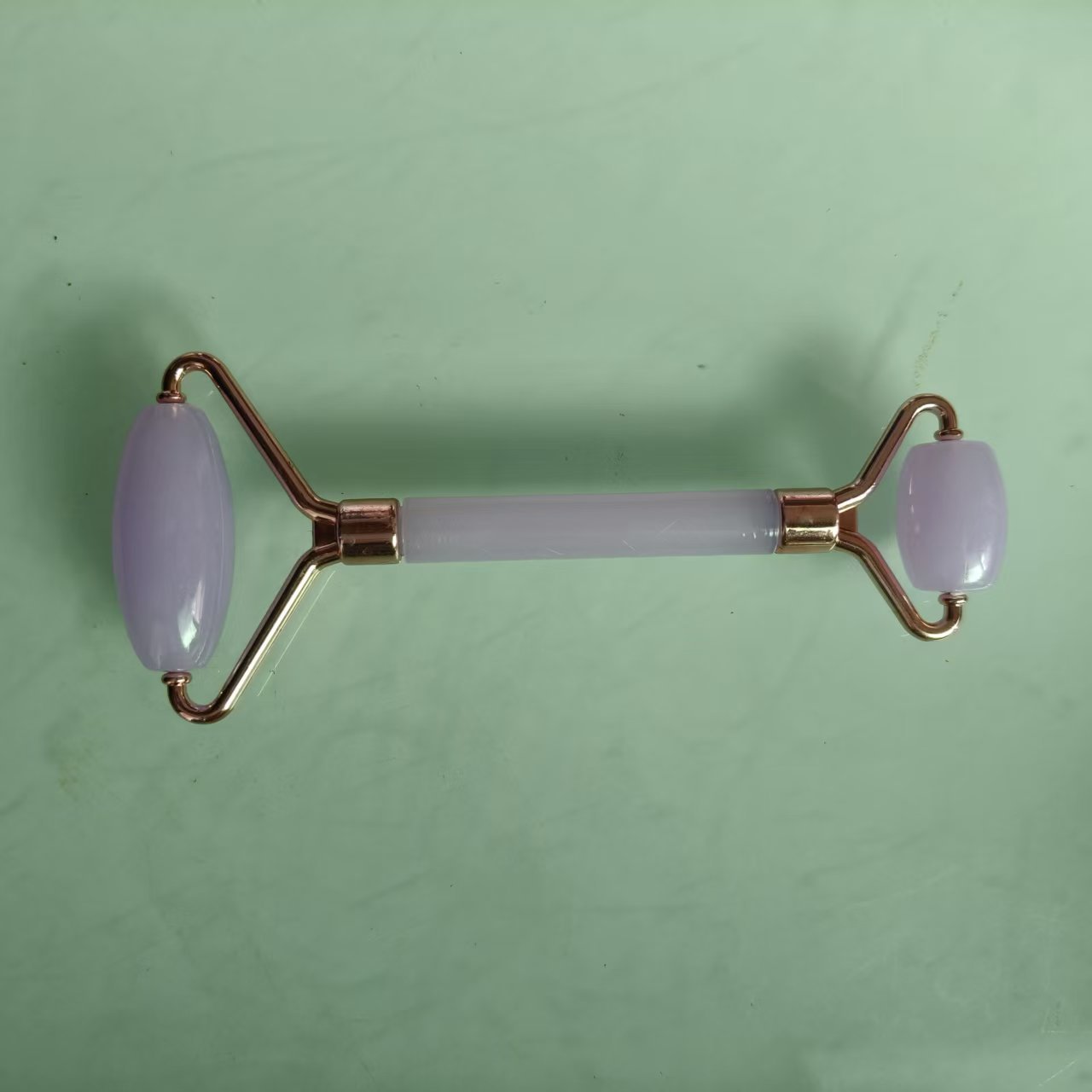 [Piel firme] rodillos de masaje de doble cabeza empujando la cara cara cara en forma de corazón de masaje de belleza tabla de masaje de músculos para irrigación de la piel