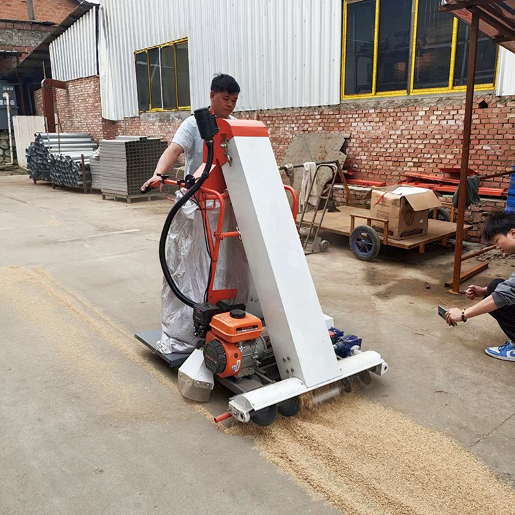 手推式收谷装袋机170汽油机自走式小麦装袋机晾晒场收集装袋