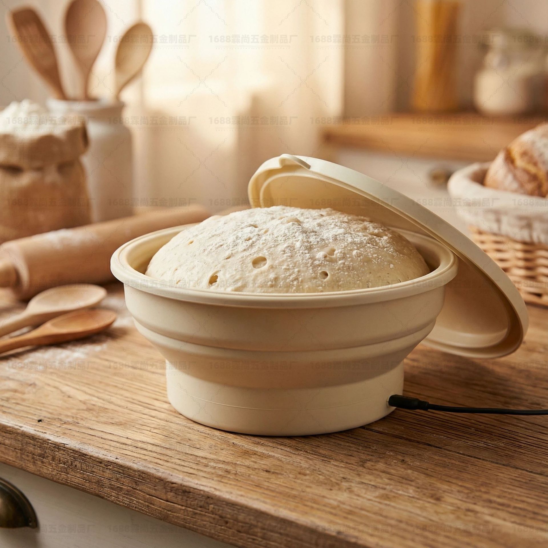 Cross-Border Hot-Selling Heated Fermentation Basket, Flour Fermentation Bowl, Silicone Constant Temperature Fermentation Bowl, Graphene Fermentation Bowl