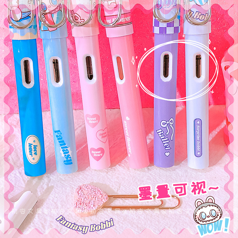Chixiangbo Practice Writing Gel Pen with High-Quality Appearance, Special for 3rd Graders, Dual-Use Gel Pen with Replaceable Ink Cartridge and Ink Siphon