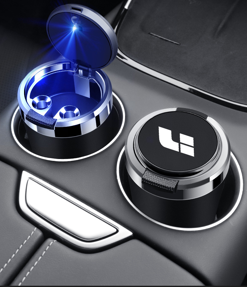 Suitable for ideal car ONE L7 L8 L9 car ashtray with cover metal liner flame retardant car ashtray