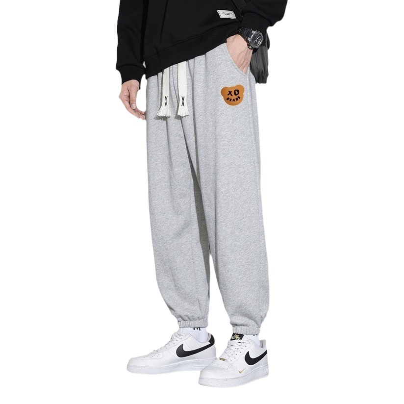 Pantalones de los hombres de primavera y otoño de la marca de moda Suelta todo el Partido tobillo atado pantalones de chándal Oso Otoño 2023 nuevos pantalones casuales deportivos