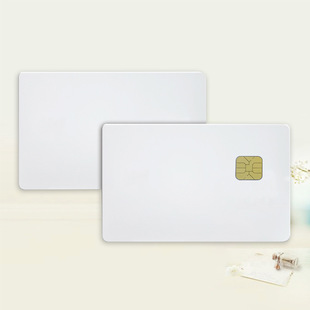 Manufacturers Customized Pvc Contact Chip Ic White Card 4442 Smart Ic Plus Film White Card