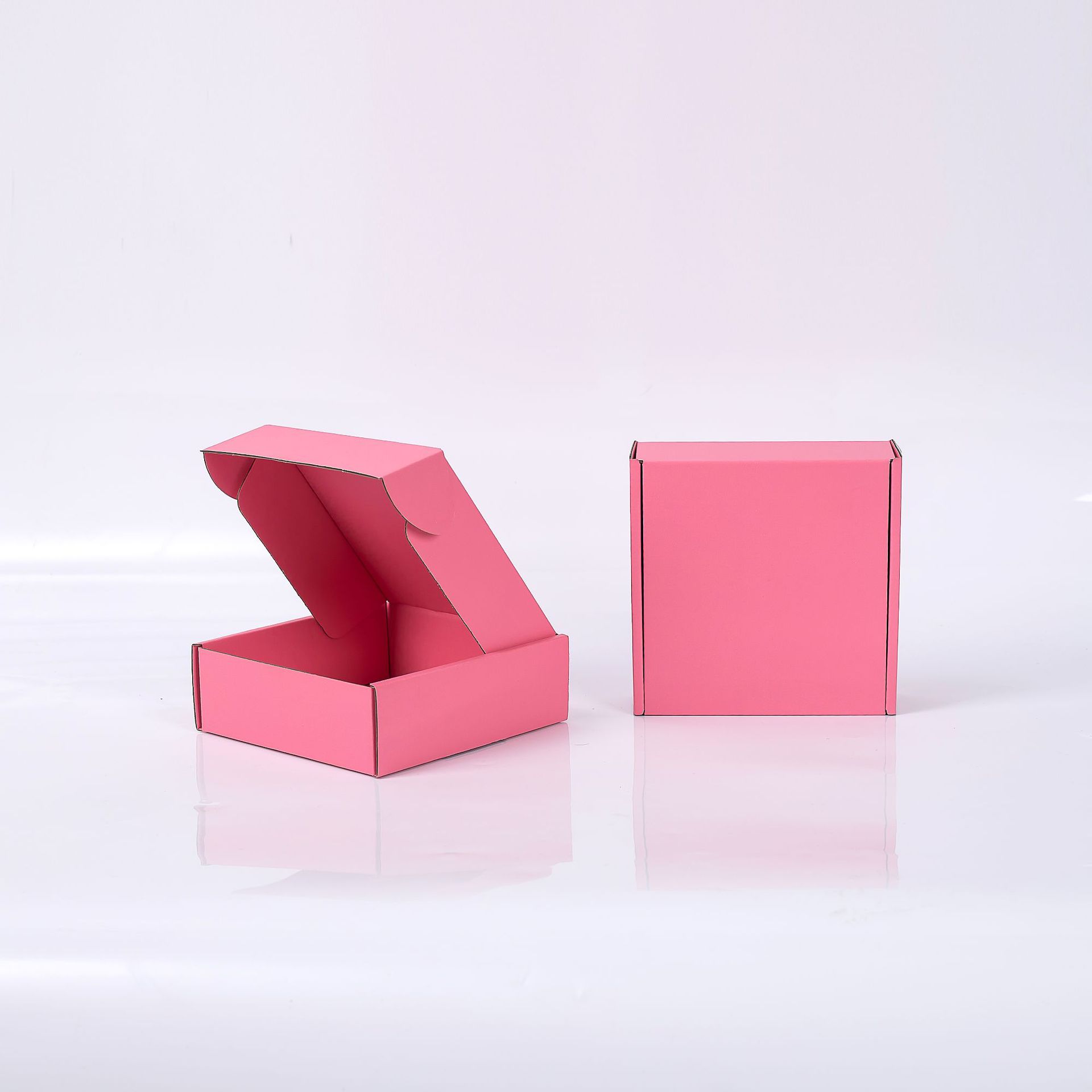 Caja de Avión Resistente Especial Shengda en Existencia, Caja para Joyería, Caja de Regalo para Uñas Postizas, Caja de Embalaje Exprés, Caja de Papel Plegable Rosa