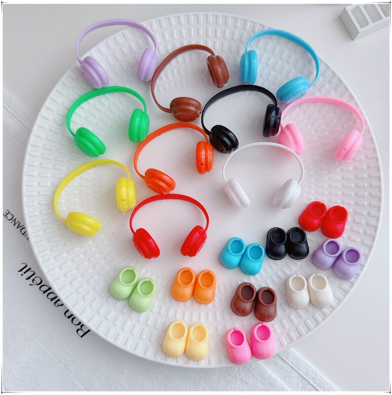 Labubu Fourth Generation 4.0 Doll Clothes, Headphones, Shoes, Rain Boots, Short Boots, Labubu Doll Clothes, Doll Replacement Parts