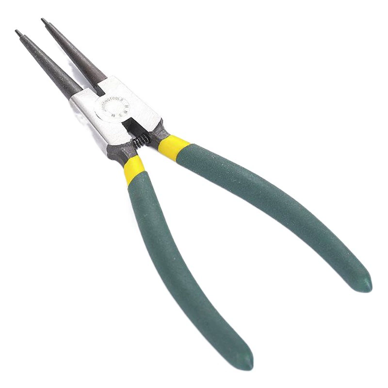 Оптовые 7-дюймовые Клещи для стопорных колец внешний зажим внутренний зажимной коленчатый вал с пружинной установкой и съемными клещами класс зажима