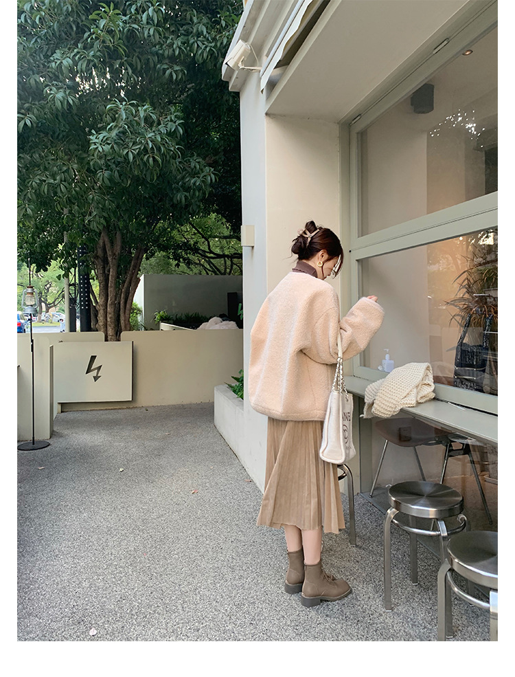 Women's Square Toe Ankle Boots With Thick Heels Martin Style_voghion.com