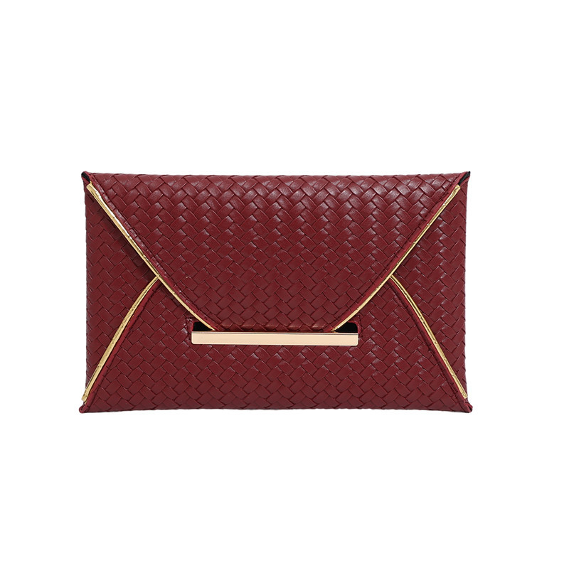Simple color sólido popular de alto rendimiento sobre de sensación de mujer cena temperamento ligero lujoso moda bolsa de mano casual