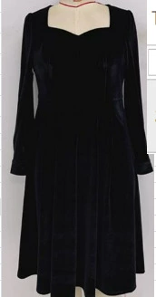 2020 зима Новое женское платье больших размеров с пышными девушками и вышивкой на талии 040838