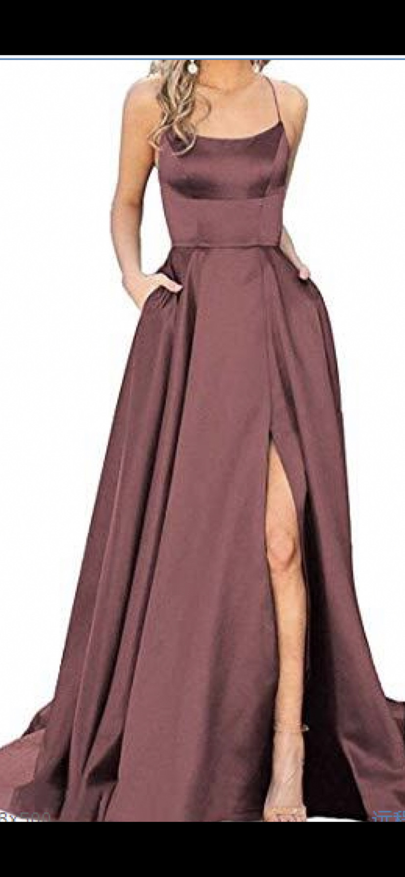 Slit Dress Fashion U Neck Patchwork Sleeveless Solid Color Maxi Long Dress Daily display picture 5
