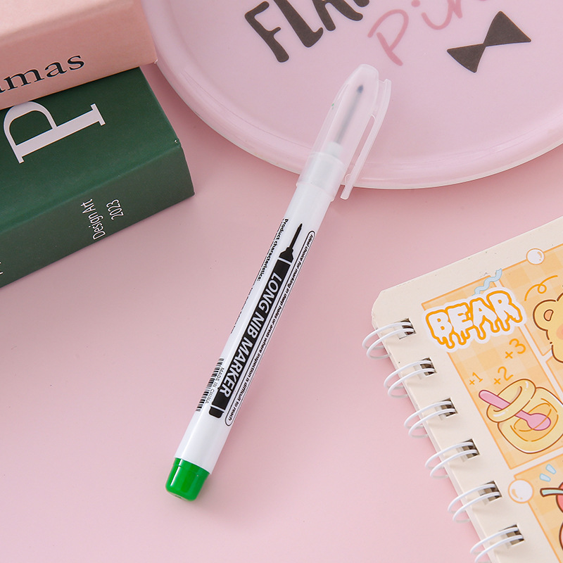 Marrotulador de cabeza larga, bolígrafo creativo de carpintería, marcador de baldosas de cerámica de boca profunda, decoración de baño, marcador aceitoso especial al por mayor