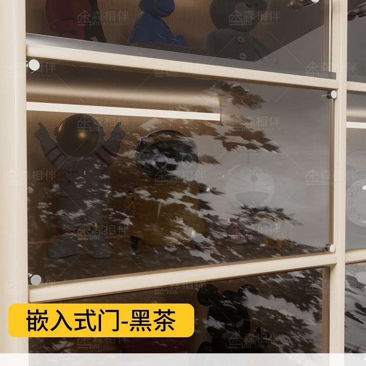 门面板亚克力玻璃打孔全屋简易小柜子加装橱柜门自装免门板|undefined