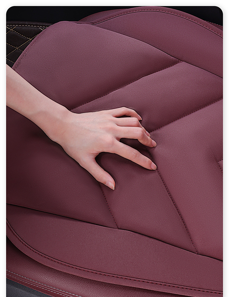 Autumn and winter cold-proof skin-friendly warm car seat cushion suede filling down car cushion thickened wear-resistant saddle pad