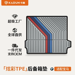 宝马X1X3X5iX3i3X5L X7 3系5系7系M2M3M4专用炫彩TPE汽车后备箱垫