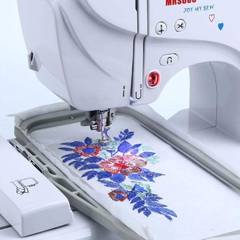美尔绣MRS600家用绣花机脚踩节能 电脑全自动吃厚静音缝纫刺绣机