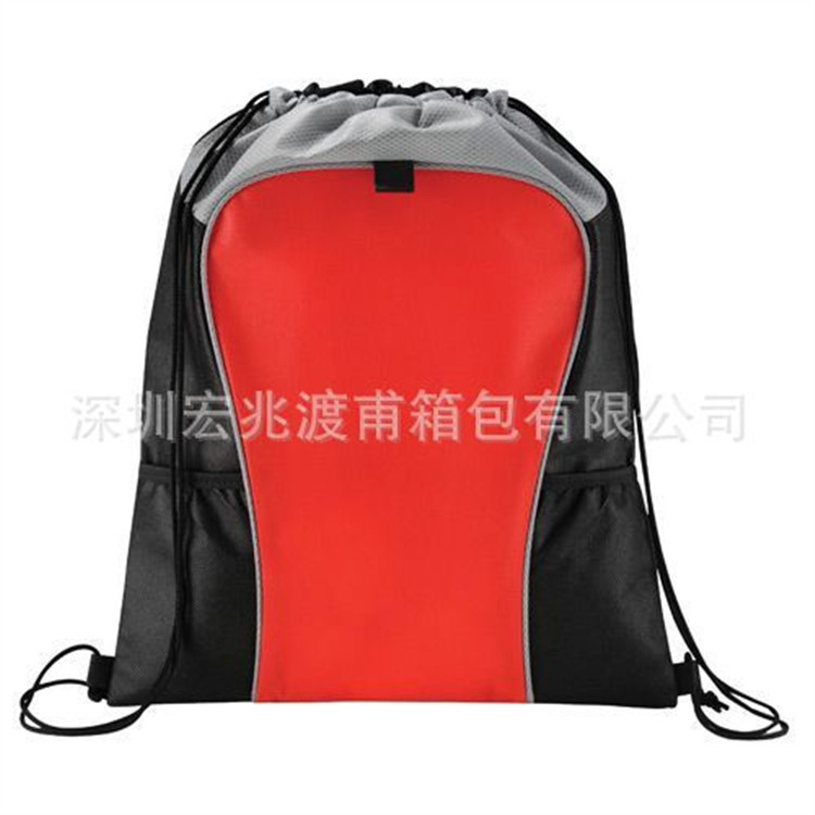 深圳工厂束口袋时尚运动双肩背包抽绳束口背包
