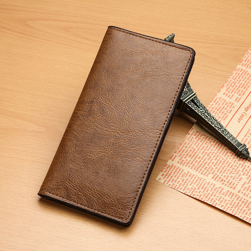 Men's Wallet Long Ultra-thin Youth Multi-card Casual Wallet Card Holder Japanese and Korean Fashion Student Personalized Vintage Wallet Men's Wallet Long Ultra-thin Youth Multi-card Casual Wallet Card Holder Japanese and Korean Fashion Student Personalized Vintage Wallet