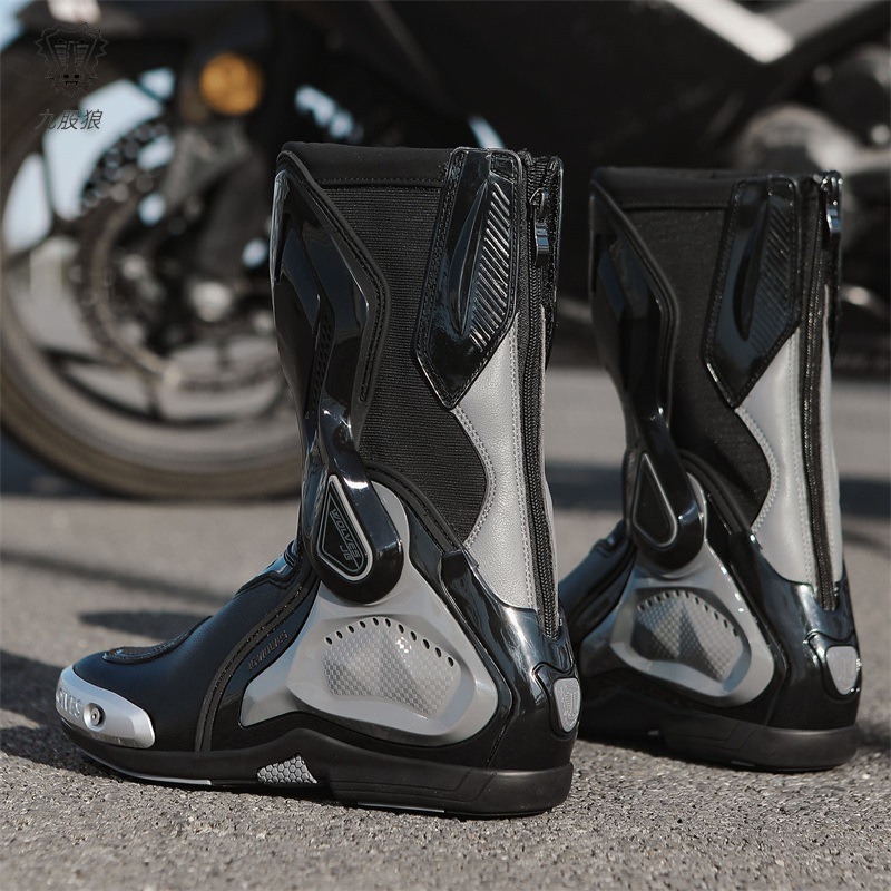 Nuevos zapatos de motocicleta para hombres y mujeres, zapatos de motocicleta para hombres, jinetes de cuatro estaciones, botas de motocicleta, botas de carreras
