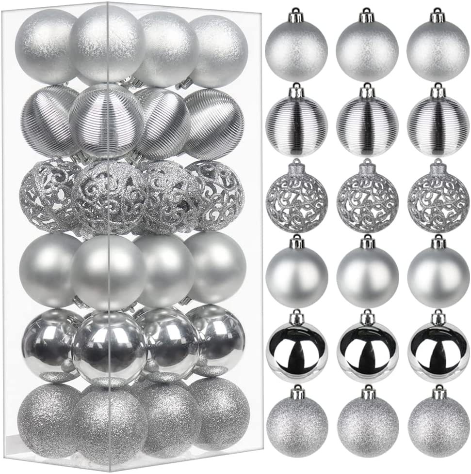 Amazon para Navidad Bolas de Navidad 36 árboles de Navidad Fiestas de Navidad Bolas de Navidad