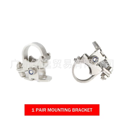 Suitable for Bmw R1200Gs/R1250Gs/F800Gs/F850Gs Spotlight Bracket Tube Clamp 25mm Stainless Steel (Motorcycle Safety Supplies) - one-pair