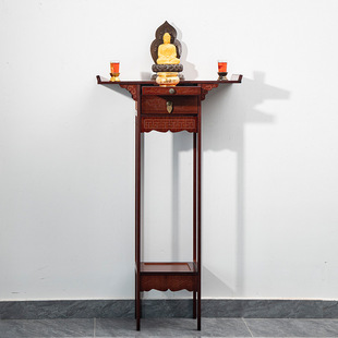 Buddhist Altar New Chinese Style Standing Cabinet Shrine Table Home Incense Stand Guanyin Buddha Statue Entrance