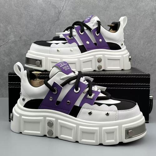 Autumn New Men's Casual Shoes Thick Sole Versatile Men's Shoes Trendy Work Shoes Youth Casual Shoes
