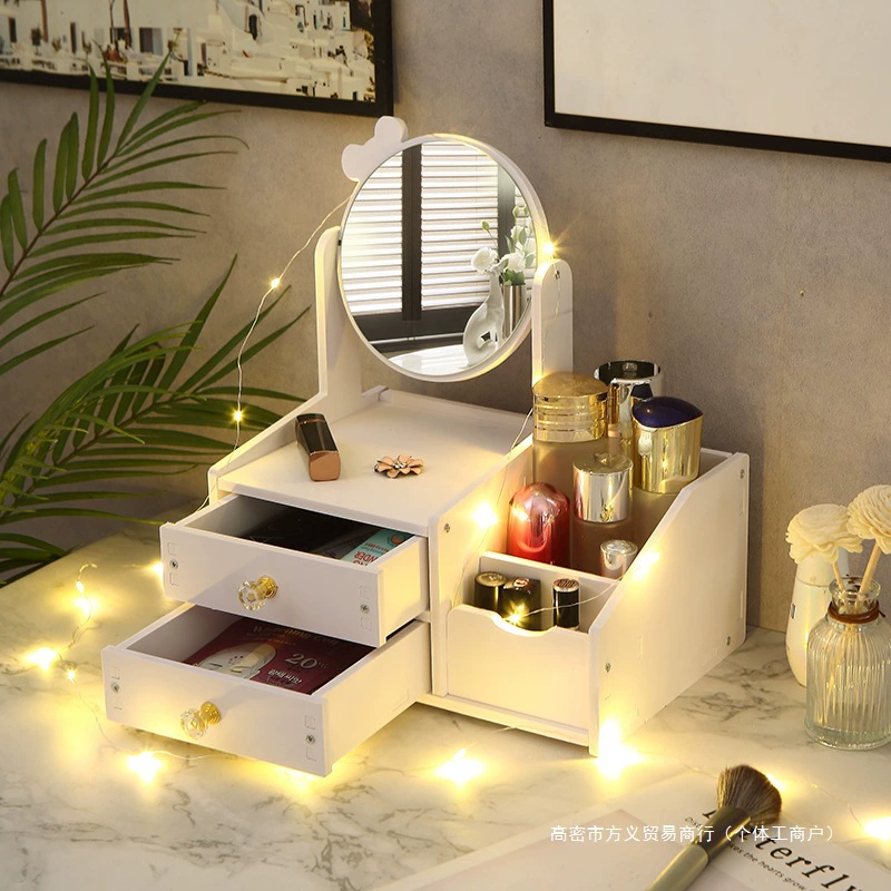 Table storage box, dressing table for skin care, face mask, lipstick, internet celebrity