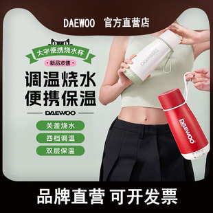 Daewoo Electric Water Cup Small Heating Cup Office Kettle Electric Stew Cup Thermos Portable Travel Water Cup