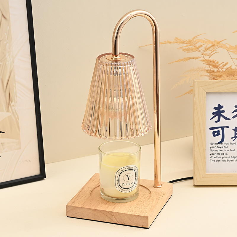 Lámpara de cera de fusión de aromaterapia transfronteriza sin fuego, ajuste de tiempo, luz de vela de fusión, expansión de fragancia, decoración retro, lámpara de mesa de cabecera de dormitorio al por mayor image 5