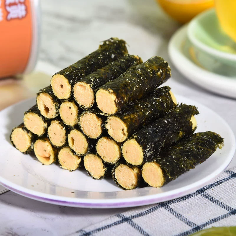 Консервированные водоросле-роллы Роллы с мясной нити Всякая выпечка сендвич с яйцом желтком Оптовые закуски Детские закуски