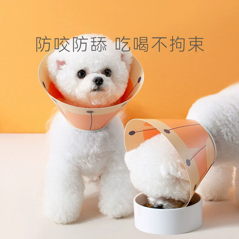 Собака кошка полный принт красочные Элизабет кольцо кошка собака Универсальный анти-лизать царапины шеи Ошейник зоотовары оптом