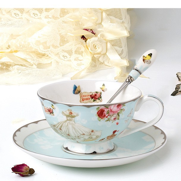 Juego de té de vidrio con tetera con diseño floral, resistente al calor, resistente a altas temperaturas, tetera con filtro y tapa, de alto valor estético.